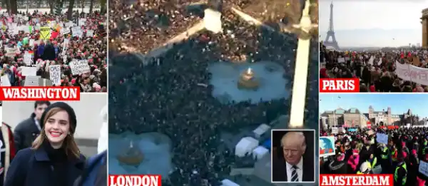 See Millions Of People Around The World Who Protest Against Donald Trump